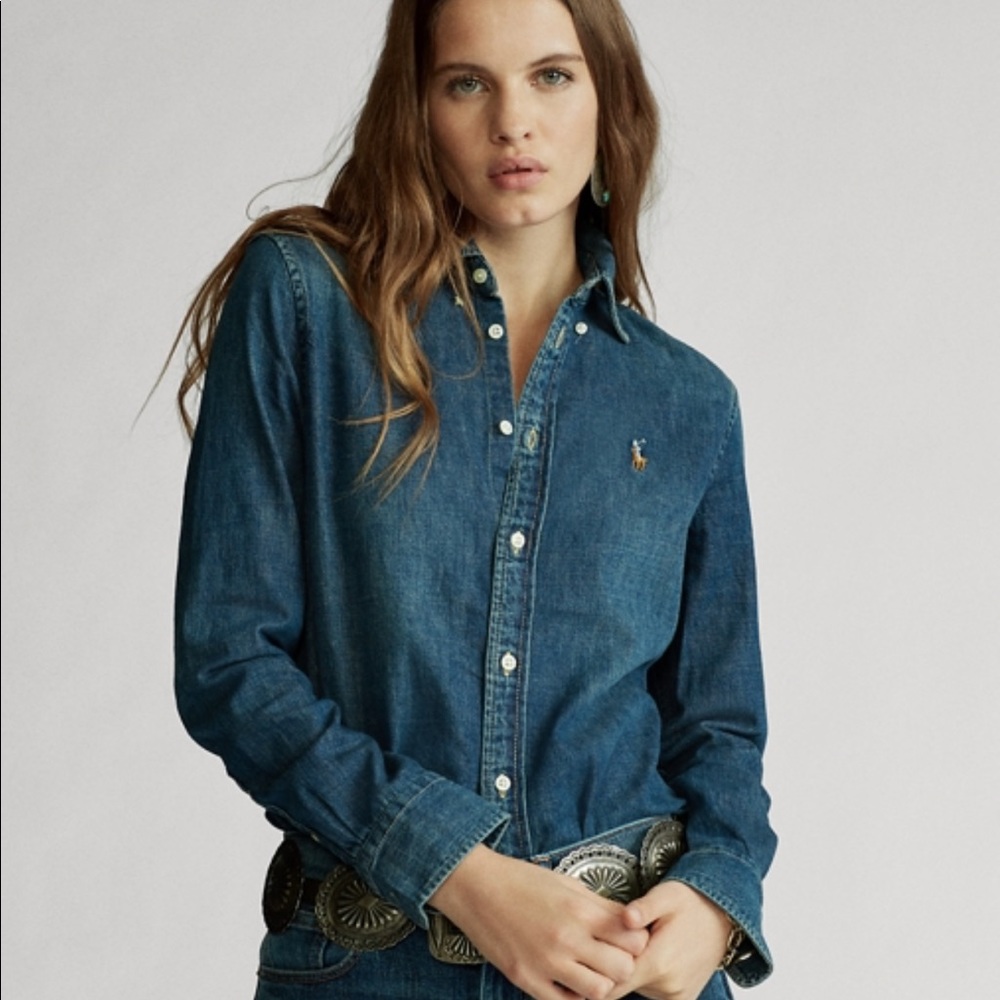 Polo Ralph Lauren Denim Button Down Womens
